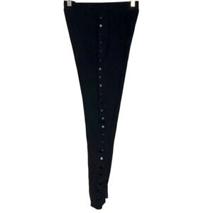 BB Dakota M leggings pull‎ on black pants with side button pants